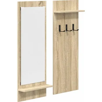 Věšák Nástěnný věšák na kabáty s poličkou, dub sonoma