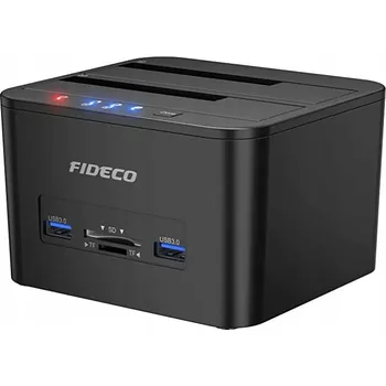 FIDECO DOKOVACÍ STANICE PRO SATA DISKY 2x HDD SSD AŽ 18TB