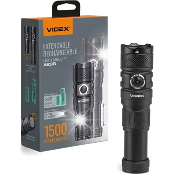 Svítilna LED taktická svítilna vojenská reflektor silná Videx VLF-A298 USB 1500 lm
