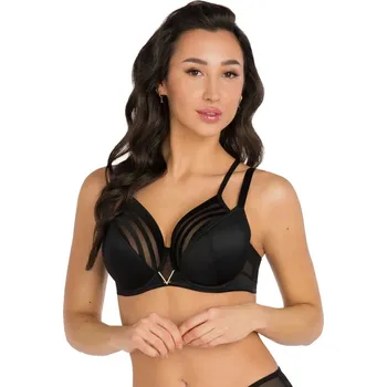 Podprsenka Lesklá černá měkká podprsenka Yoko bez kostic - Gorsenia, černá 70/M i41_9999932606_2:černá_3:70/M_