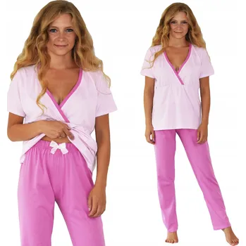 Dámské noční prádlo Born2rest dámské pyžamo bavlna růžové, velikost XS