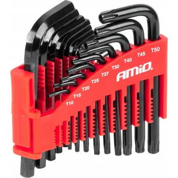 Klíč Imbusový klíč Amio ocel CRV sada 22 ks imbusy a TORX
