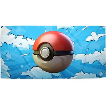 Osuška Sablio Ručník Pokemon ball Obloha - 30x50 cm
