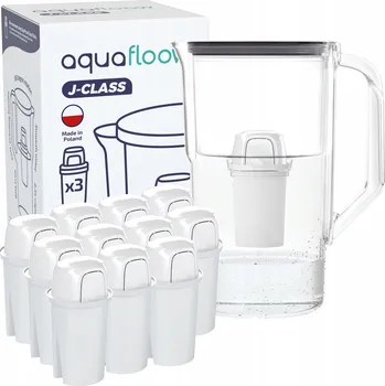Filtrace vody Filtrační konvice plastová AquaFloow J-CLASS 2,5 l černá + 12 x filtr