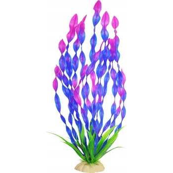 umělá květina UMĚLÁ ROSTLINA DO AKVÁRIA PLOVOUCÍ FIALOVÁ REALISTICKÝ VZHLED XXL 35cm
