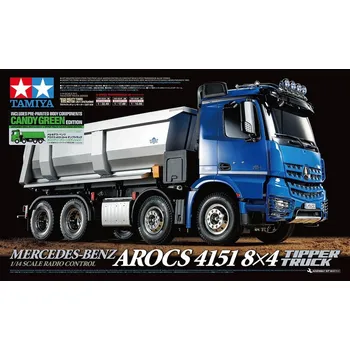 RC model auta Tamiya 47523 Arocs 4151 Tipper Candy Green 1/14 - expresní doprava