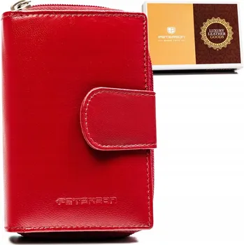 Peterson peněženka z pravé kůže červená - dámská