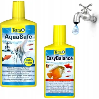 Akvarijní chemie Tetra AquaSafe 250 ml + Tetra EasyBalance 100 ml Dárek