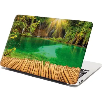 samolepka Sablio Samolepka na notebook Jezírko s vodopádem - 29x20 cm