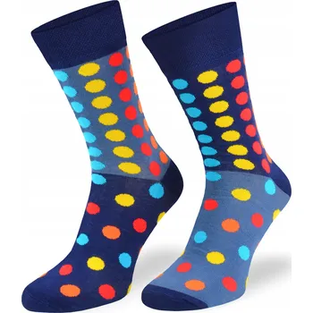 Pánské ponožky Comodo Ponožky Puntíky tmavě modré vícebarevné velikost 43-46