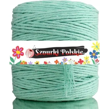 Nit Bavlněná šňůra na makramé mátová 200m 3mm