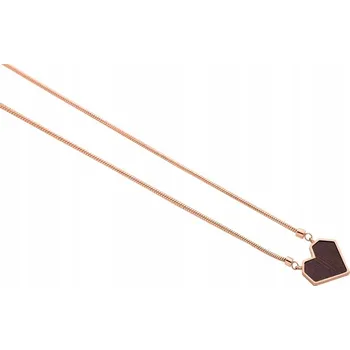 Náhrdelník BeWooden Náhrdelník s dřevěným detailem Rose Náhrdelník Srdce