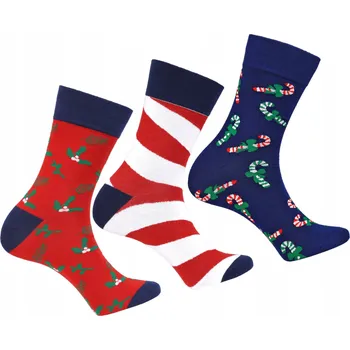 Pánské ponožky Vánoční Pánské Ponožky Ponožky Dárek 3 Páry MORAJ 43-45