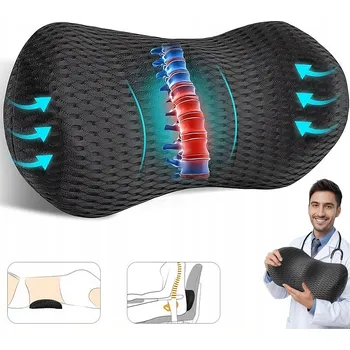 Polštář ORTOPEDICKÝ POLŠTÁŘ BEDERNÍ POLŠTÁŘ na spaní, do AUTOMOBILOVÁ, na sedadlo, paměťová pěna