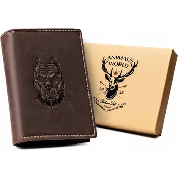 Peněženka Always Wild peněženka z pravé nubukové kůže hnědá - muž