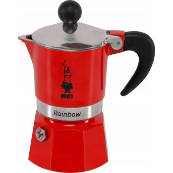 Moka konvice Bialetti moka konvice Rainbow 1tz červená
