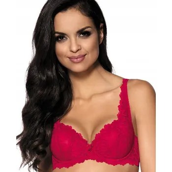 Podprsenka Mat Vyztužená podprsenka s kosticemi Carmela 053/22 červená 65B