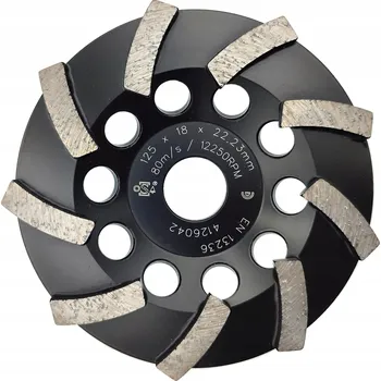 Řezný kotouč OSBORN DRONCO DST Speed DIAMANTOVÝ KOTOUČ HRNKOVÝ KOTOUČ SEGMENTOVÝ 125x18x22,23