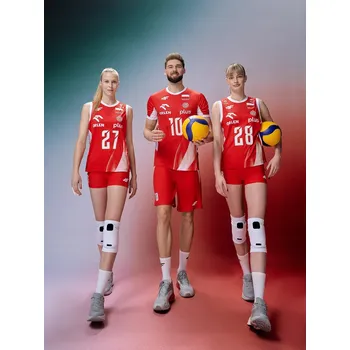 Podprsenka Replika domácího zápasového Tričko mužského volejbalového týmu 4F x Polska