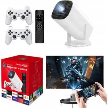 Projektor Projektor 4K WiFi Retro Konsola Hry Pad Dárek Android Gamebox