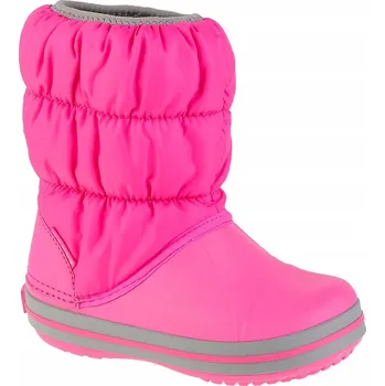Dívčí sněhule Sněhule Crocs Kids' Winter Puff Boot 14613-6TR velikost 34-35