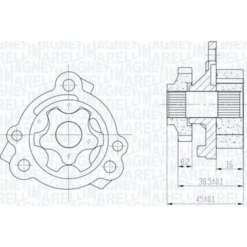 Olejové čerpadlo Olejové čerpadlo MAGNETI MARELLI 351516000111