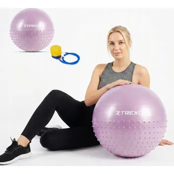 Gymnastický míč TREXO TXO-B4Z020-VT Masážní Gymnastický míč 55 cm fialový