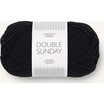 Příze Příze MERINO vlna Double Sunday černá Sandnes