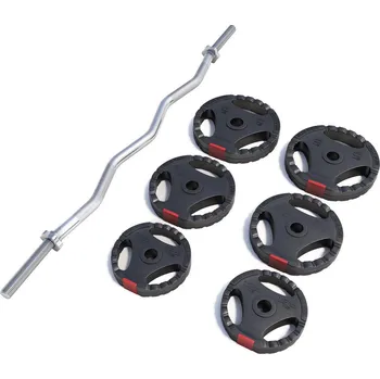 GORILLA SPORTS Gorilla Sports Nakládací činkový set, 25 kg 25kg ČERNÁ|ŠEDÁ