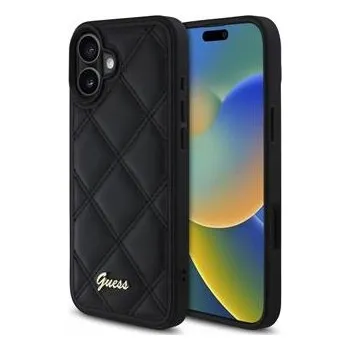 Pouzdro na mobilní telefon Zadní Kryt Guess pro Apple iPhone 16 Plus, černý