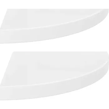 Konferenční stolek Police MDF deska VidaXL 35 x 35 cm bílá