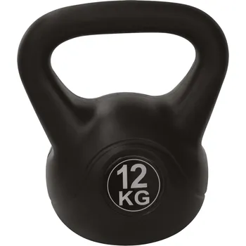 TUNTURI Kettlebell PE TUNTURI 12kg 12kg BÍLÁ|ČERNÁ