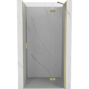 Mexen Mist-H sprchové dveře otočné pravé 75 cm, transparentní, zlaté kartáčované - 8A5-075-000-55-00-P Sprchové dveře