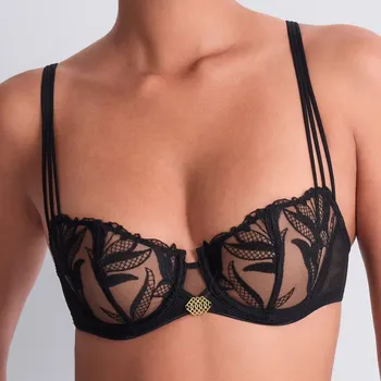 Podprsenka Aubade - Sweet euphoria podprsenka půlová nevyztužená black 70F 6BF14