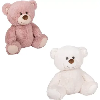 plyšák Plyšový medvěd 33 cm – bílý nebo starorůžový