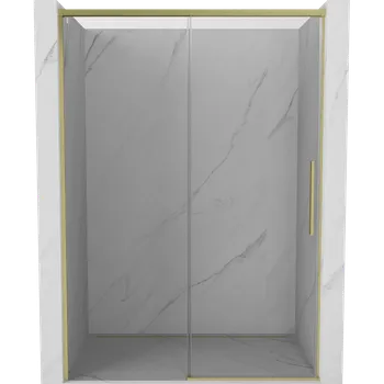 Sprchové dveře Mexen Rox posuvné sprchové dveře 150 cm, transparentní, zlaté kartáčované - 8C2-150-000-55-00 Sprchové dveře