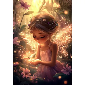 Panel na ušití deky Wellsoft fleece 140x200 víla září