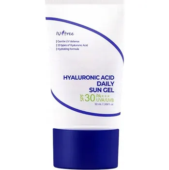 Přípravek na opalování Gel UV ochrana na obličej Isntree Hyaluronic Acid Daily Sun Gel 30 SPF na den 50 ml