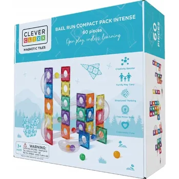 ostatní stavebnice Cleverclixx 60 dílků Kuličková dráha stavebnice