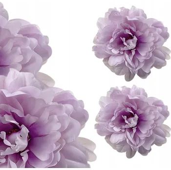 umělá květina VELKÁ FIALOVÁ PIVOŇKA HLAVIČKA UMĚLÉ KVĚTY , DEKORACE DEKORACE ø13cm, 2 ks