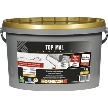 barva na zeď Prémiová barva na zeď Top Mal HORNBACH bílá bez konzervantů 8 kg