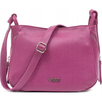 Kabelka Vezze kabelka z pravé lícové kůže růžová