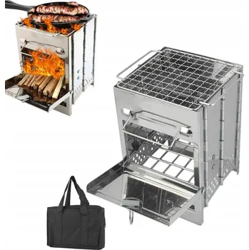 Turistický vařič TURISTICKÝ VAŘIČ KAMNA NA DŘEVO SKLÁDACÍ GRIL