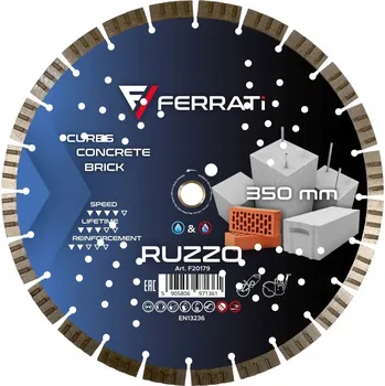 Příslušenství k brusce Ferrati Ruzzo 350 x 25,40 mm - diamantový kotouč na řezání betonu