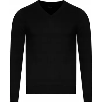 Pánský svetr ESPADA - PÁNSKÝ SVETR - 60000VY-S4/ČERNÝ klasický bavlněný elegantní