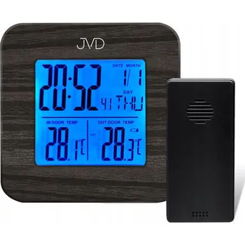 Hodiny Budík JVD hnědý 9 Cm