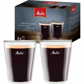 Sklenice Sklenice na kávu cafe creme termo dvojité sklo 2x 200 Ml Melitta