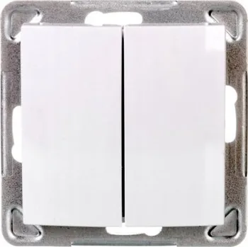 vypínač Dvojitý dotykový vypínač Ospel bílý ŁP-9Y/m/00