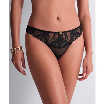Souprava dámského spodního prádla Tanga AUBADE (6B26-02), Barva černá, Velikost L