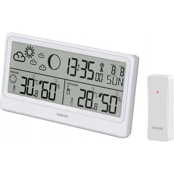 Meteostanice Meteostanice Sencor SWS3600, předpověď počasí, měření teplot + externí senzor